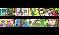 Mix of 8 videos from youtube : Super why episodes in 8 parison