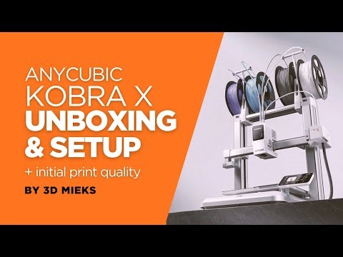 Anycubic Kobra X might be the FASTEST Multicolor Bed Slinger | Unboxing, setup and initial print