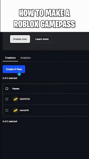 How to Create a Roblox Gamepass (2025)