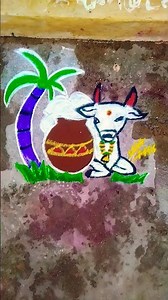 mattu pongal special rangoli 🌸❤️.