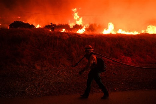 Update: Wildfire causes Franklin County road closures