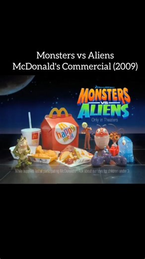 Kevin Morris💙 on Instagram: "Monsters vs Aliens McDonald's Commercial (2009) #monstersvsaliens #nostalgia #mcdonaldscommercial #dreamworks #2000scommercials"