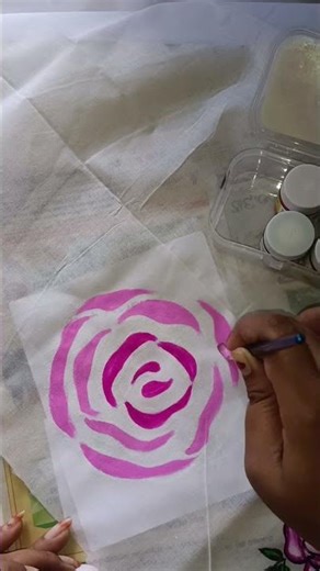 Simple Flower Painting on Cloth | Beginners Fabric Painting#ClothPainting#FabricPainting#painting