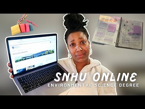 FIRST TERM CLASSES As An ONLINE ENVIRONMENTAL SCIENCE MAJOR | snhu online student experience