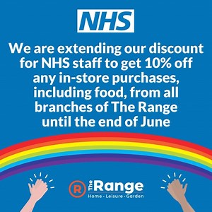 54K views · 246 reactions | To extend our gratitude to NHS staff we have some good news about our NHS discount being offered. This offer is subject to availability and applies in-store only. Photographic and NHS ID will need to be presented at the checkout. | The Range | Facebook