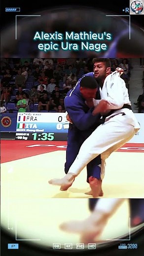 Masterclass in Motion: Alexis Mathieu's Epic Ura Nage Performance! 💪🔥 #shorts #judo