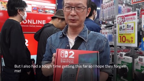 Nintendo fans line up in Tokyo to collect new Switch 2 console on release day