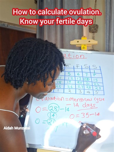 Ovulation is the release of a mature egg from the ovaries. it happens once every menstrual cycle and it is a day when a women is most fertile. This is how you know your ovulation day only for those with regular menses. #ovulation #fertility #xyzabc #pregnancytips #foryou