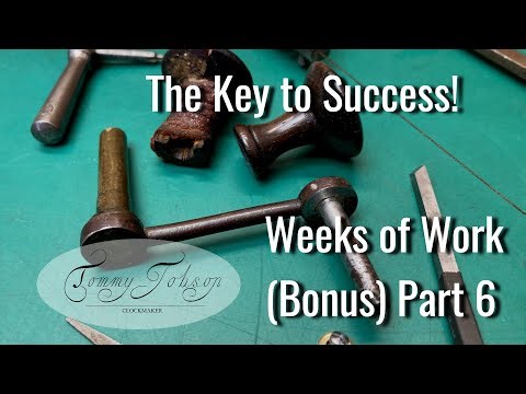 Repairing an old clock key - Weeks of Work Part 6 BONUS