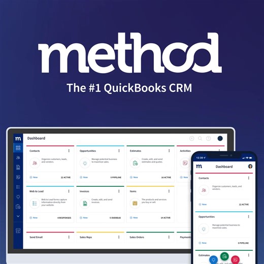 Customize every step, add new ones, and sync with QuickBooks🔄to connect your entire business in one workflow. | Method CRM