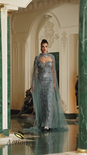 فستان سهرة هاي نك لموسم صيف 2024