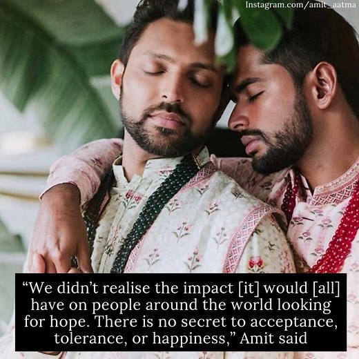 35K views · 388 reactions | A year after Amit Shah and Aditya Madiraju started dating, "we realised, we loved each other, and came out to our parents." Here's a look at the couple's beautiful post-wedding temple ceremony. #Weddings | VOGUE India | Facebook