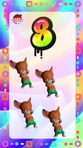 Only Smart Kids Can Count to 10! ⭐ Dancing Numbers Challenge #shorts #toddlers #kidssongs #kids