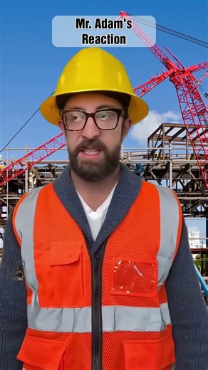 Mr.Adam's Reaction 413 #adamrose #construction #engineering #workers