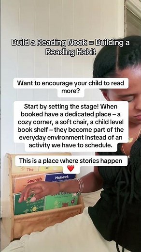 Build a reading nook = Building a reading habit