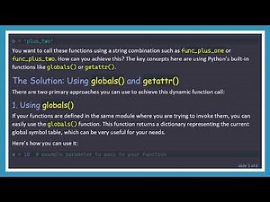 Convert String to Function Name in Python