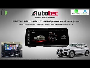 *AutoTecPro* BMW X3 F25 (2011-2016) 12.3" HD Navi & Infotainment System | CarPlay | Android-Auto