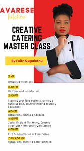 4.4K views · 92 reactions | It’s finally here ! The Master Class you’ve been waiting for, an opportunity for you to learn the skills you need to take your catering business to the next level. Tickets are available on our website https://www.avaresekitchen.com/masterclass #privatechef #luxurydining #luxurycatering #ukfood #ukfoodie #womeninbusiness #hospitalitybusiness #ukcaterer #birminghamcatering | Avarese Kitchen | Facebook