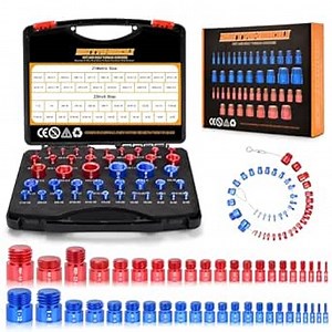Thread Checker - 44 PCS Nut and Bolt Thread Checker with Loop Line Bolt Size and Thread Gauge (21 Metric and 23 Inch) Specially Suitable for Size Check on Tricky and Narrow Area, SPQ-2