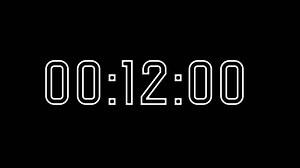 Download 15 seconds countdown timer with white digital timer suitable for time management concepts, deadlines, scheduling, presentations, technology, productivity for free