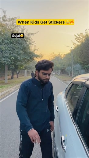 When kids get sticker😂🔥~ #shorts #explore #relateable #ytshorts #comedy #funny #youtubeshorts