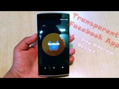 Transparent Facebook App APK Download !