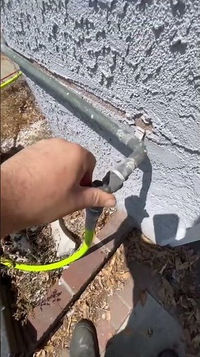 Hydro jetting sewer Line