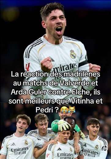 La réaction des madrilènes au matchs de Valverde et Arda Guler contre Elche ils sont meilleurs que Vitinha et Pedri ? 😭😹 | real madrid 4 - 1 elche but valverde but arda guler elche 60 mètres #realmadrid #elche #valverde #ardaguler #laliga