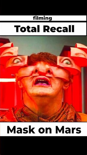 Filming Total Recall. Disguise mask in Mars scene