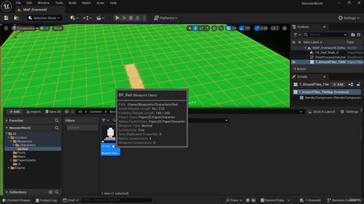 【国语配音+AI翻译】UE5复古2D俯视角RPG游戏制作视频教程 19