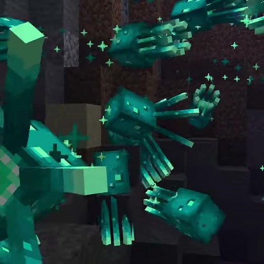 A cacophony of Glow Squid sounds in Minecraft 1.17 [ASMR]