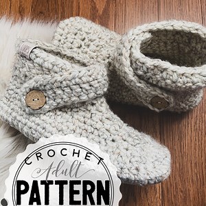 Crochet Adult CLASSIC Slipper Pattern: 3 Styles, Sizes 5/6-men's 11/12 (PDF Download) - Etsy