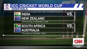 ICC Cricket World Cup: Semifinals set as group stage concludes Sunday | CNN