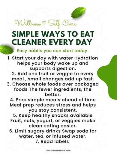 Simple Ways to Eat Cleaner Every Day