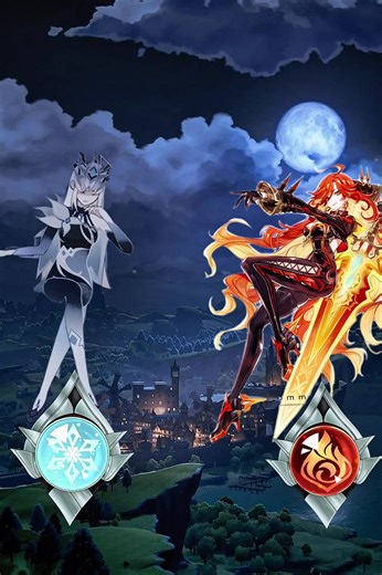 No me dejen el flop CRYO VS PYRO #genshin #genshinimpact #versu #edit