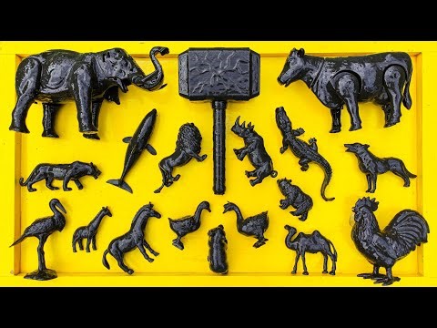 Cleaning animal toys, cows, ducks, geese, chickens, elephants, lions, camels, crocodiles, zebras,...