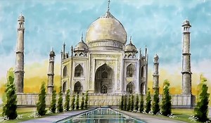 13K views · 80 reactions | Sketching Taj Mahal www.facebook.com/groups/ZD2DGroup | ZENT Design 2D | Facebook