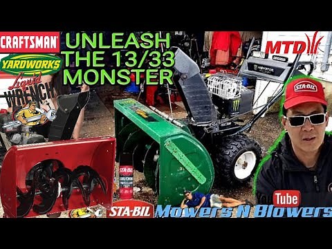 MTD YARDWORKS 13HP TECUMSEH SNOW KING 33" MONSTER DUAL STAGE SNOWBLOWER CARBURETOR CLEAN HEAVY SLUSH