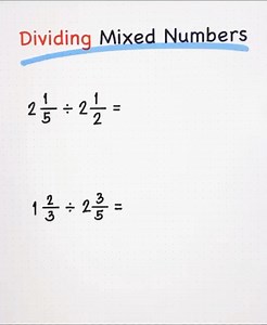 Basic Math Review: Dividing Mixed Numbers! 💯♥️ | Prof D