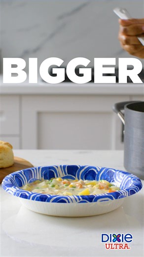 596K views | Bring on the heaping hearty helpings. Dixie Ultra® Big Bowls handle it all with ease. | Dixie | Facebook