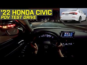 2022 Honda Civic Touring Sedan - POV Test Drive in Canada 4K