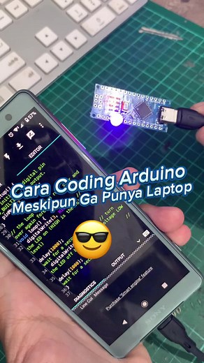 Tutorial Coding Arduino Lewat HP dengan Arduino Nano