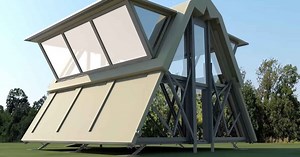 Cómo son las increíbles casas plegables que se trasladan en camión y se arman apretando un botón en sólo 10 minutos