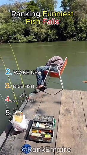 Top 5 Funniest Fish Fails! #fishing #shorts #funny