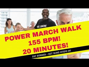 20 Minute Power March Walk Cardio | 155 BPM | High Energy | Get it Done!