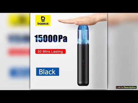 Baseus 15000Pa Wireless Car Vacuum Cleaner 2in1 Suction Nozzle Blowpipe Handheld Vacum Cleaner LED