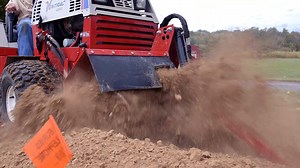 The KY400 Trencher attachment built for your Ventrac is the best at reaching tight spaces and leaving very little mess behind. Ventrac’s ultra-low ground pressure, wide stance, and all-wheel drive allow its Flex Frame to provide consistent traction without turf damage. | Ventrac