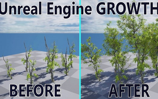 【UE5】虚幻引擎 - 树木生长动画 | 速度树