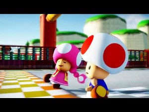 MMD Super mario party jamboree World's End Dancehall Toadette Toad