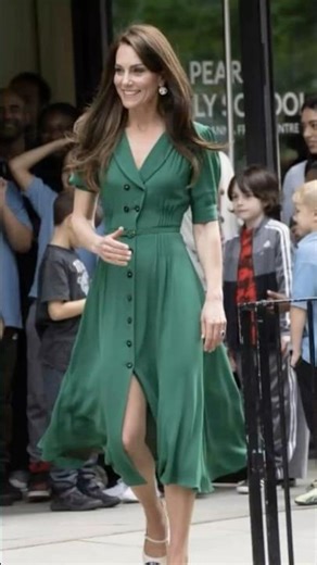 Princess Catherine Turns Heads in Emerald Green | Royal Elegance at Its Finest